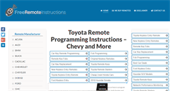 Desktop Screenshot of freeremoteinstructions.com